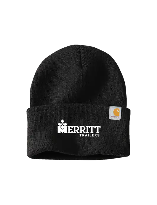 Carhartt Black Watch Cap 2.0 w/Merritt Trailers Logo