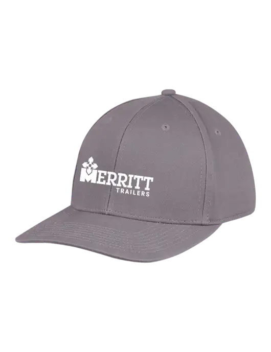 Premium Modern Structured Twill Charcoal Snapback Cap w/Merritt Trailers Logo