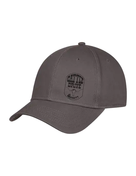 Charcoal Structured Cap Hook & Loop w/Cattle Drive Logo