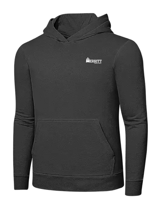Charcoal 7.8 oz Ring Spun Hooded Sweatshirt w/Merritt Trailers Logo