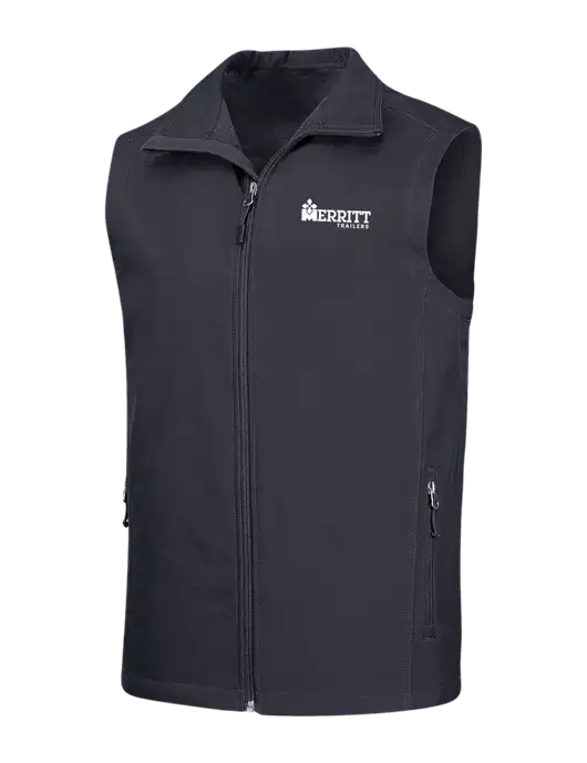 Dark Grey Core Soft Shell Vest w/Merritt Trailers Logo