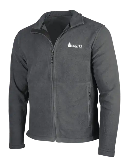 Dark Grey Fleece Jacket w/Merritt Trailers Logo