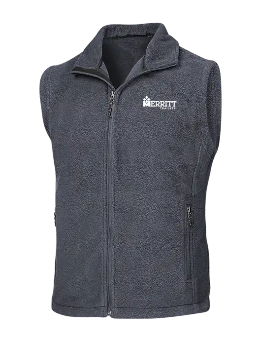 Dark Grey Fleece Vest w/Merritt Trailers Logo