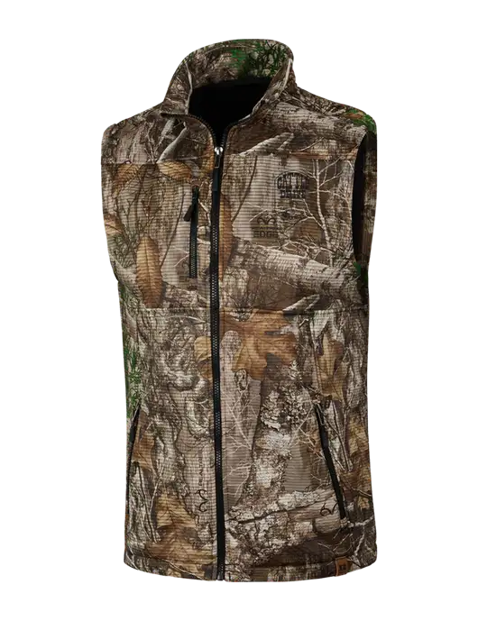 Russell Outdoors Realtree Edge Camo Atlas Soft Shell Vest w/Cattle Drive Logo