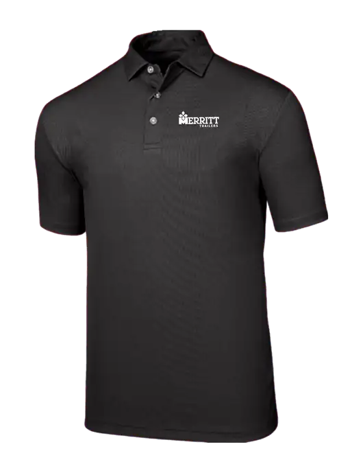 Callaway Birdseye Black Polo w/Merritt Trailers Logo