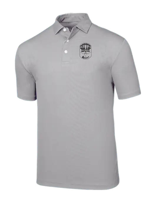 Callaway Birdseye Light Grey Polo w/Cattle Drive Logo