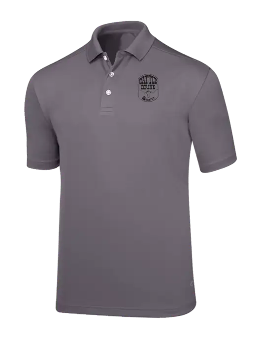 Callaway Core Medium Grey Performance Polo w/Cattle Drive Logo