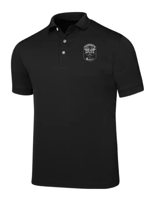 Callaway Ottoman Black Polo w/Cattle Drive Logo