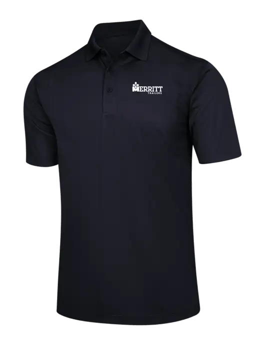 Black Micropique Sport-Wick Polo w/Merritt Trailers Logo