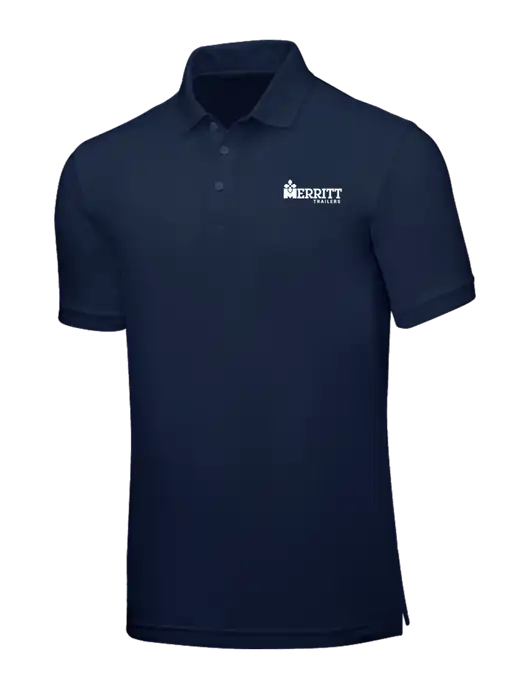 Navy Blue Core Classic Pique w/Merritt Trailers Logo