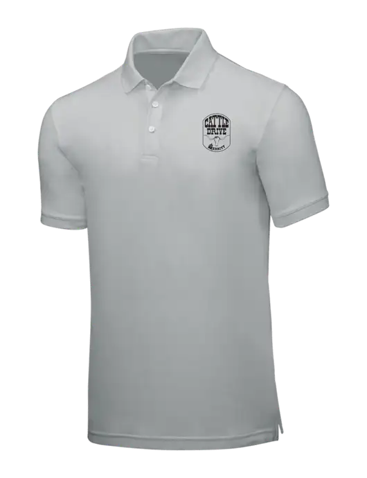 Light Grey Core Classic Pique w/Cattle Drive Logo