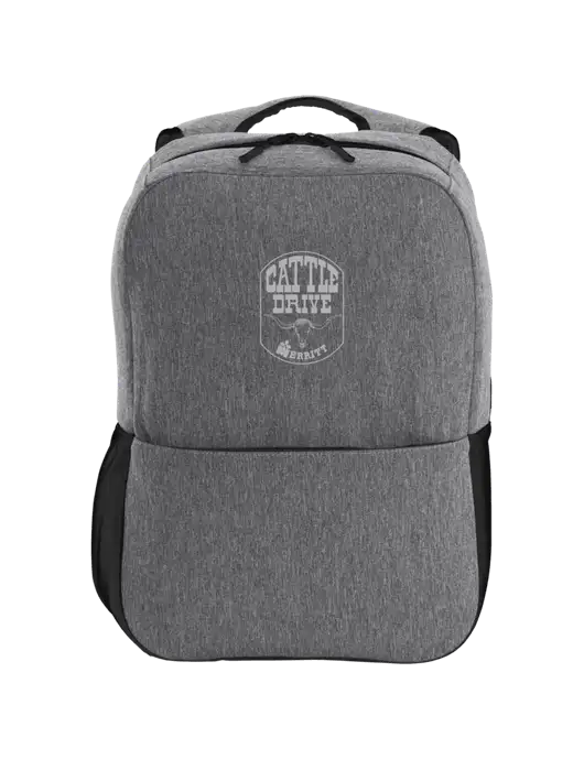 Access Square Laptop Graphite Heather/Black Backpack w/Cattle Drive Logo