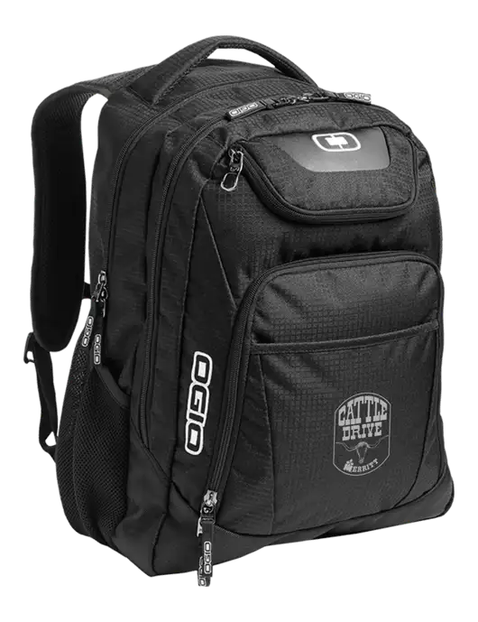 OGIO Black/Silver Excelsior Laptop Backpack w/Cattle Drive Logo